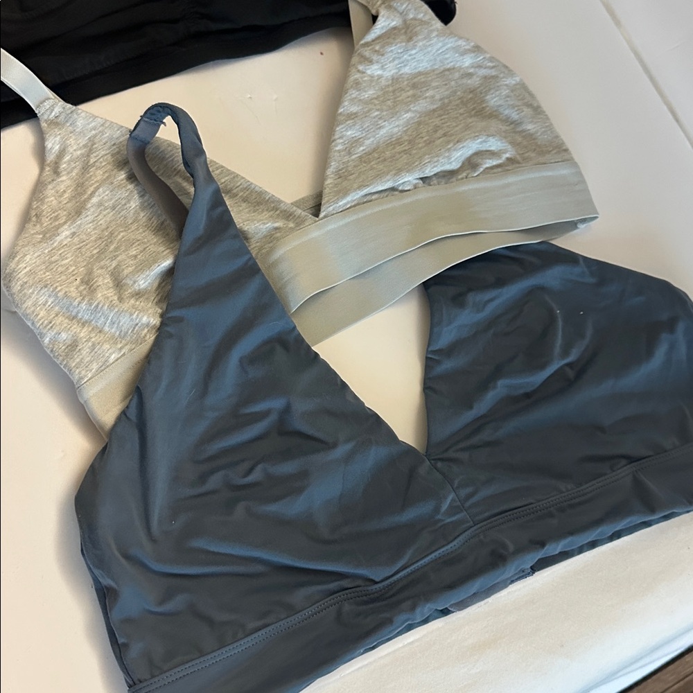 Auden Black, Gray, and Navy Bralette Bundle - Picture 2 of 6